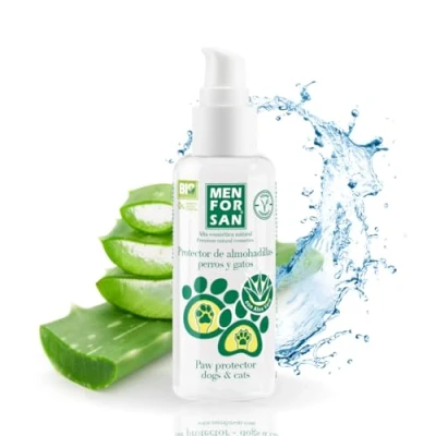 Imagen de MENFORSAN Gel Protector de Almohadillas para Perros y Gatos con Aloe Vera 100% Natural Hidrata Calma repara Rápida Abrsorción 60ml
