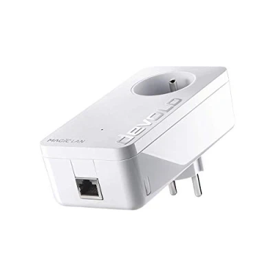 Imagen de devolo Magic 1 LAN Adaptador PLC, para Tener Internet fiable en Toda la casa a través del Circuito eléctrico, el teletrabajo, Enchufe francés