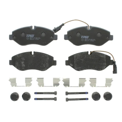 Imagen de TRW GDB3439 Juego de pastillas freno con contacto avisador desgaste tornillos pinza accesorios NISSAN: Cabstar, NT400 Cabstar
