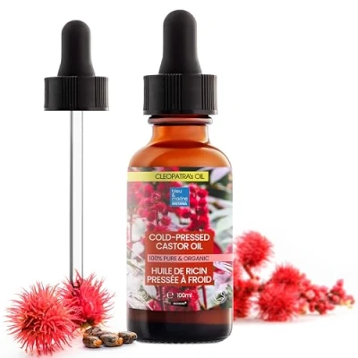 Imagen de Aceite de Ricino 100% Puro Natural Fortalece Cabello, Cejas y Pestañas Hidratante Rostro Cuerpo Nutritivo para Piel Uñas Anti Ojeras 100 ml