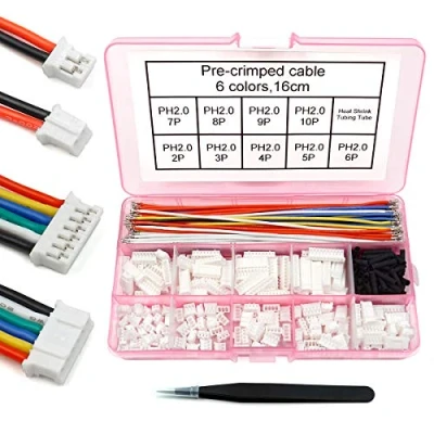Imagen de Kit de cable preengarzado conector PH 2.0 compatible con JST mm para batería JJRC H36 Blade Inductrix Tiny Whoop Arduino mkr1010 MKR Zero y VIDOR 4000 (conector cable)