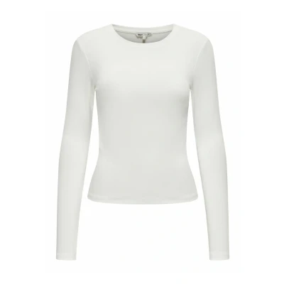 Imagen de ONLY Onlriley O NECK Camiseta de manga larga, Mujer, Talla: XL, Cloud dancer
