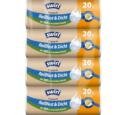 Imagen de Swirl bolsas de basura resistentes y herméticas, 4 20 l/20