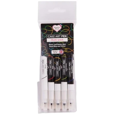 Imagen de Rainbow Dust 5pk Double Tip Food Art Quick Dry Edible Colour Ink Cake Icing Pens
