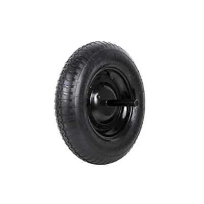 Imagen de Rueda para Carretilla Neumática con Varillas Color Negro de Obra