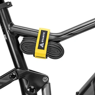 Imagen de Granite Rockband Correa Porta Marco de Bicicleta para Tubos Internos y Kit Herramientas Bicicleta, Adjuntando Equipo Adicional en tu Montaña (Amarillo)