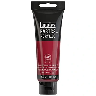 Imagen de Liquitex Basic Acrylic Tubo de Pintura Acrílica, 118 ML, Rojo (Tono Carmesí Alizarina)