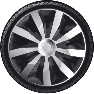 Imagen de AutoStyle PP 5334SB Tapacubos 14in negro/plata