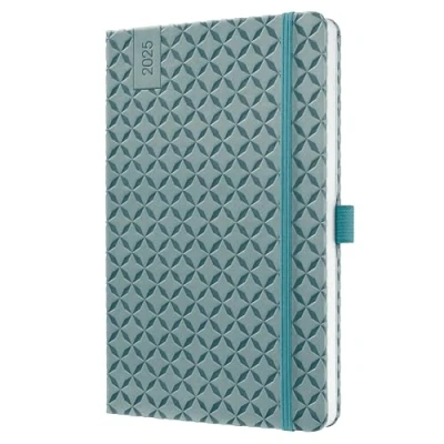 Imagen de SIGEL J5133 Jolie Agenda semanal 2025, tapa dura, 13,5 x 20,3 cm, 174 páginas, azul medio