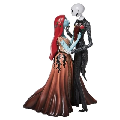 Imagen de Enesco Disney Showcase Couture de Force The Nightmare Before Christmas Jack and Sally Figura Decorativa (9,5 Pulgadas), Multicolor