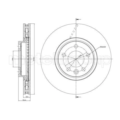 Imagen de Disco de freno METELLI 23 0727C