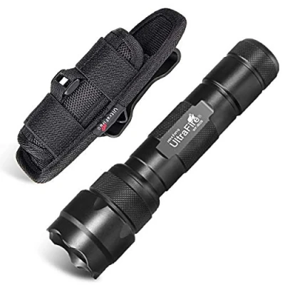 Imagen de UltraFire WF 502B LED Linterna y Funda de Set, 1000 Lumen 1 Modos Tactica Bolsa Antorcha con Clip Giratorio 360 Grados