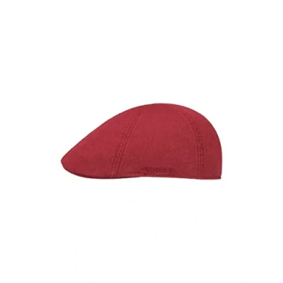 Imagen de Stetson Gorra Texas Cotton con protección UV 40+ Plana de algodón Unicolor Primavera/Verano Rojo XL (60 61 cm)