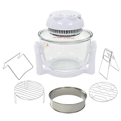 Imagen de vidaXL Horno de Convección Halógeno con Anillo Extensión 800W 10L Cocina