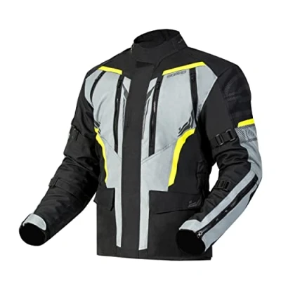 Imagen de OZONE Moto Tour III Chaqueta de Hombre Textil Membrana Impermeable Reissa Forro Thermolite Protectores Codos y Hombros 8 Canales Ventilación