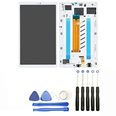 Imagen de JUANIO Pantalla Completa Compatible con Samsung Galaxy Tab A7 Lite 8.7 SM T220 T225 Blanco Vidrio Táctil + LCD Marco Herramientas Ofrecido