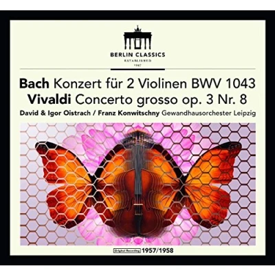 Imagen de Concerto for two violins in D minor BWV 1043 / Grosso A op.3/8 Violin Sonata major (LP)