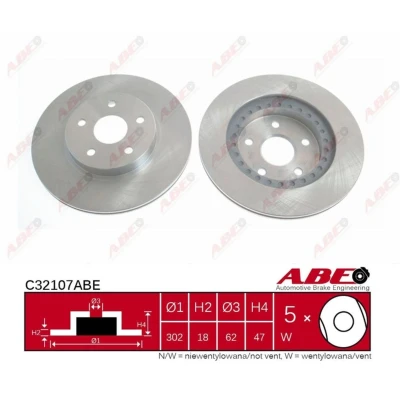 Imagen de SAKURA 604 20 3910 Disco de freno Eje delantero 302 18 ventilación interna TOYOTA: RAV4 I SUV, SUV Cabrio