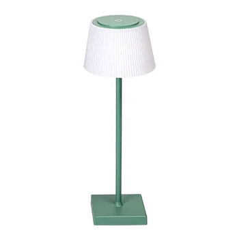 Imagen de Aigostar Lámpara de Mesa Inalámbrica Recargable USB, Escritorio Táctil Regulable, 3 Modos Color, Noche IP54 Impermeable para Interior y Exterior, Dormitorio Verde