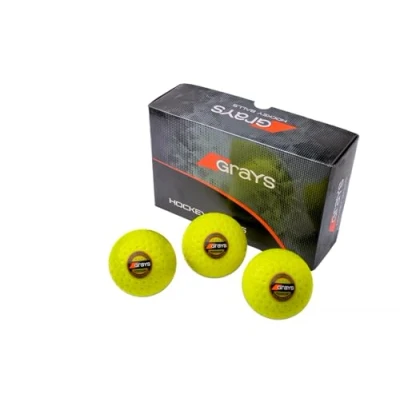 Imagen de Grayss 3 Bolas Hockey Hierba Astrotec Grays Amarillas