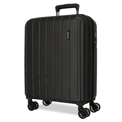Imagen de MOVOM, Maleta de cabina, Rígida ABS, Cierre TSA, 38 L, 3,2 Kg, 4 Ruedas dobles Extensible Equipaje Mano, Negro, 55 cm