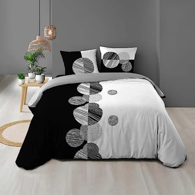 Imagen de Douceur d&#039;Intérieur Stormi Juego de Cama, con 3 Piezas, 260 x 240 cm, 100% algodón