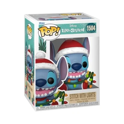Imagen de Funko Pop! Disney: Stitch Holiday with Lights Lilo and Figura de Vinilo Coleccionable Idea Regalo Mercancia Oficial Juguetes para Niños y Adultos Movies Fans