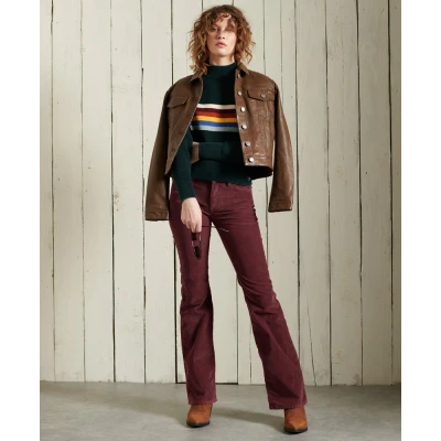 Imagen de Pantalón vaqueros slim de pana tiro medio Superdry