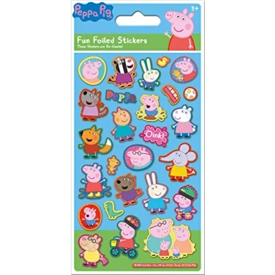 Imagen de Paper Projects 01.70.06.152 Peppa Pig Blue Sparkly Reusable Sticker Pack, 19.5cm x 9.5cm