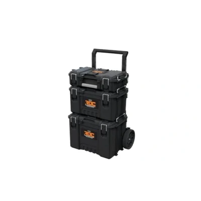 Imagen de Keter ROC Pro Gear Sistema de almacenamiento herramientas resistente, color negro y gris