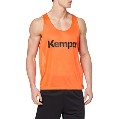 Imagen de Kempa Shirt Markierungshemd Camiseta sin mangas de balonmano para hombre, color naranja, talla S