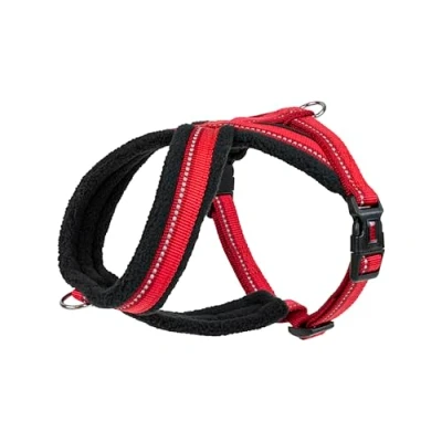 Imagen de Arnés cómodo para perros HALTI Forro de lana, Reflectante y Ajustable, Anillo Delantero Trasero enganchar una Correa Perro. Apto cachorros pequeños (Talla XS)