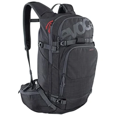 Imagen de EVOC LINE 30 Mochila para toda la montaña (compartimento separado avalanchas con plan de emergencia, compartimento principal fácil acceso, BODDY HUGGING), gris carbón moteado