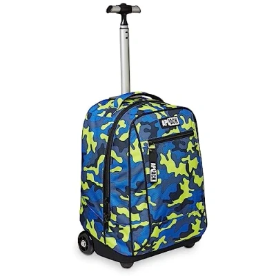 Imagen de Appack Mochila con Ruedas BIG TROLLEY APPAK, Blue Deep 2 en 1, Escolar Carro, Crossover System Bolso Niñas, Niños y Adolescentes Bols. Frontal Bolsillo Cremallera
