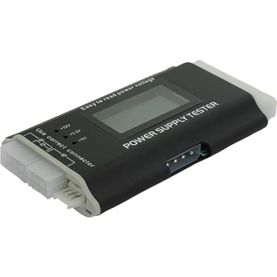 Imagen de Delock Power Tester Probador de Fuente (Pantalla LCD, 20/24 pin ATX), Rojo y Blanco