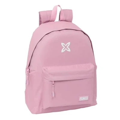Imagen de Safta MUNICH BÁSICOS Day Pack Infantil, Mochila Calidad y Máxima Resistencia, Cómoda Versátil, 33x15x42 cm, Color Rosa
