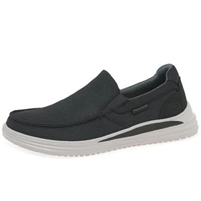 Imagen de Skechers 204785 Blk, Zapatos Casuales Hombre, Lona Negra, 40 EU