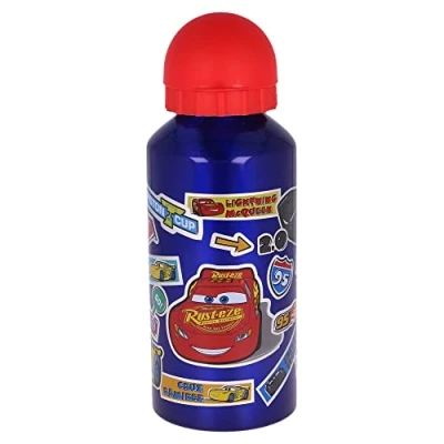 Imagen de botella de aluminio para niños cantimplora infantil agua reutilizable 400 ml Cars Disney