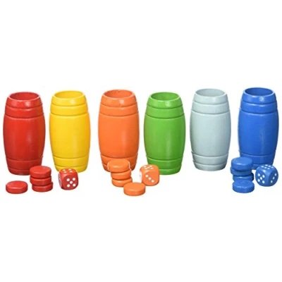 Imagen de Aquamarine Games FICHAS PARCHIS OCA 6 Jugadores Madera Juegos de Mesa, Multicolor, NO Value (Fabricante CP032)
