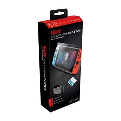 Imagen de Gioteck Proteccion Accesorio para Nintendo Switch, Carcasa Protectores, Cristal Templado 9H, Anti Rasguños, Switch (6,2&quot;) (Nintendo Switch)