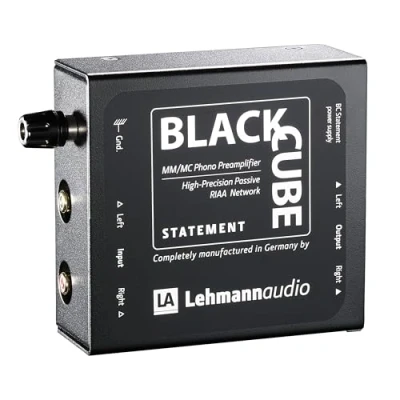 Imagen de Lehmann Audio Black Cube Statement Amplificador mono MM/MC (103 x 108 45 mm), color negro [Importado de Francia]