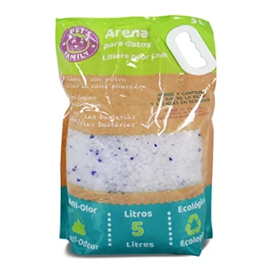 Imagen de Arena para Gatos Ecológica, Inhibe Las bacterias, Tierra Absorbente y Antiolor 5 L JUANIO