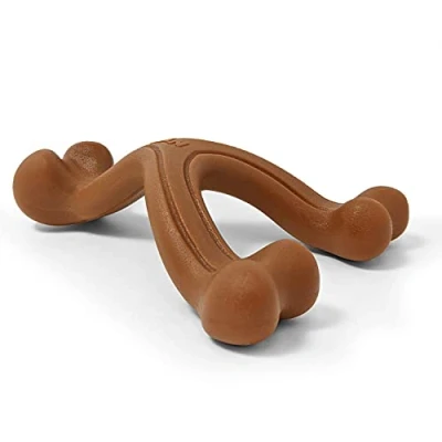 Imagen de Nylabone Sabor a Bisonte Juguete masticable mordidas potentes Grande para Perros de hasta 23 kg, Nylon, No se Aplica, L