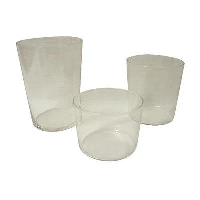 Imagen de Dkristal CONJUNTO LOTE 6 VASOS CRISTAL TRANSPARENTE SELLA SIDRA 500ML + PINTA 350ML CHIQUITO 250ML