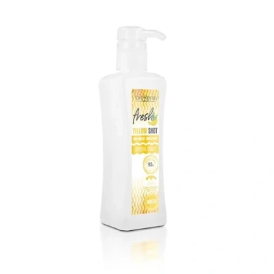 Imagen de SALERM Gel Activador de Rizos Curly Booster Yellow Shot 300 ml Biokera Fresh Definidos Hidratación Profunda del Cabello Fijación Natural Sin Sulfatos ni Parabenos Vegano