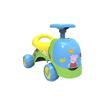 Imagen de Chicos Correpasillos y Andador Peppa Pig 2en1 con cajón para guardar objetos A partir de 10 Meses Medidas: 53 cm x 32 36 Multicolor (35409)