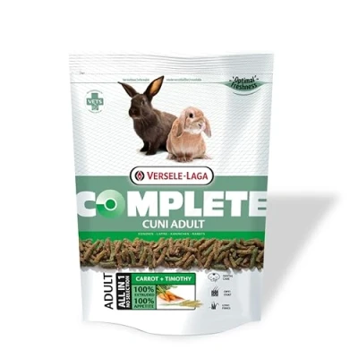Imagen de Versele Laga Complete Cuni Adult Paquete Doble 2 x 500 g Alimento Completo para Conejos Adultos Sabrosos pellets Todo en uno con Fibras largas y Hierbas
