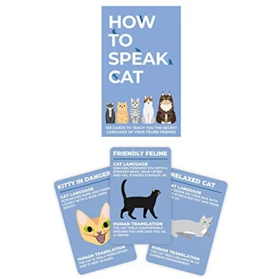 Imagen de Gift Republic GR490104 100 Cómo hablar tarjetas Cat