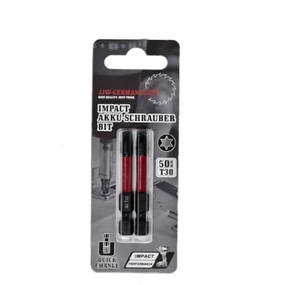 Imagen de jjw germany Brocas de destornillador inalámbricas Impact T10/T15/T20/T25/T27/T30 y T 40 x 50 mm largo (Impacto Torx D 30 mm)