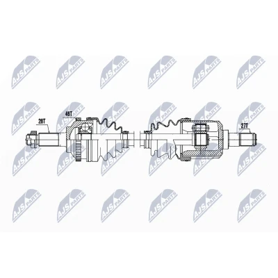 Imagen de NTY NPW KA 388 Árbol de transmisión Eje delantero, derecha 910 Caja cambios manual KIA: CARENS 2